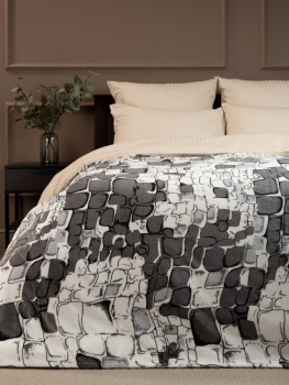 Плед 150*200см фланель камешки серый TF FN F13GY a1520 Absolute *1