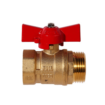 Кран шаровый 1" (Ø25) М/П бабочка СТМ (ОПТИМА) SOFMB001 (аналог ЗФ796) *1/10/80