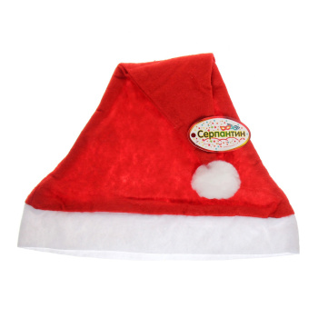 Колпак новогодний Серпантин «Классика», 27х34 см, красный