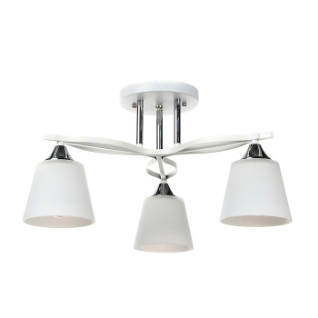 Люстра N6587/3 WT+CR 3*40W E27 220V (d-500; h-250) VERNER LIGHTING *1 Люстра N6587/3 WT+CR 3*40W E27 220V (d-500; h-250) VERNER LIGHTING *1