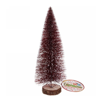 Елка декоративная Серпантин «Сказочное сияние», 20 см, рубин