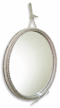 Зеркало МЗ "Вестерн" Д 650 мм (декор-канат) *1