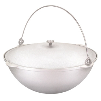 Котел алюм. литой походный с крышкой15,0л с дужкой Kukmara к152 (Кукмор) *1/2