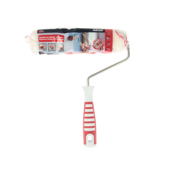 Валик Полиамид 240мм "Профи" d-8мм,ворс 18мм, кр/серый (Акор) *1/20