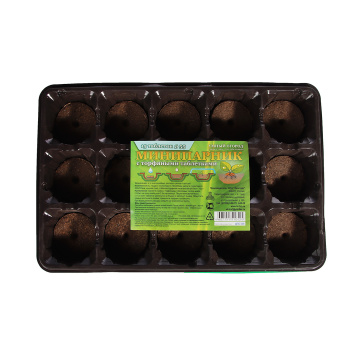 Минипарник с торфяными таблетками 55 мм, 15 ячеек Минипарник с торфяными таблетками 55 мм, 15 ячеек