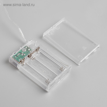 Гирлянда Нить 5 м 50LED белый 2 режима черная нить роса IP20  AAх3 (нет в комплекте) 5198323 *1/200 Гирлянда Нить 5 м 50LED белый 2 режима черная нить роса IP20  AAх3 (нет в комплекте) 5198323 *1/200
