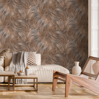 Обои  флиз Victoria Stenova  Revolute (корич.) 588048 1.06*10м *6
