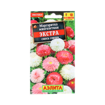 Семена Маргаритка Экстра смесь 0,05гр Аэлита цв *10/200 Семена Маргаритка Экстра смесь 0,05гр Аэлита цв *10/200