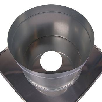 Потолочно-проходной узел ДППУ d115 Х холодный нерж.AISI430/оцин. круглый GS  *1/16