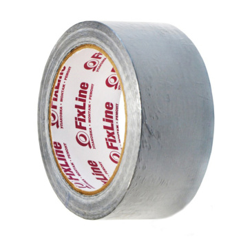 Лента клейкая армированная 48мм х 25м Серый "FixLine" *1/36 Лента клейкая армированная 48мм х 25м Серый "FixLine" *1/36