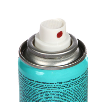 Аэрозоль 2в1 от клещей и комаров 100мл для детей от 3-х лет Рефтамид Baby арт.373108 (Сибиар) *15