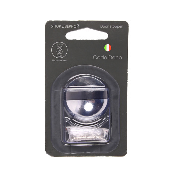 Упор дверной Code Deco DS-0002, хром