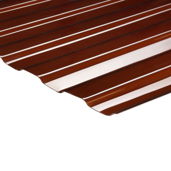 Поликарбонат 0.8 мм профилированный С-8-У стандарт, 1.05х2 м, бронзовый