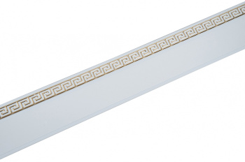 Планка ЛАБИРИНТ белый/золото 50м в коробке *1