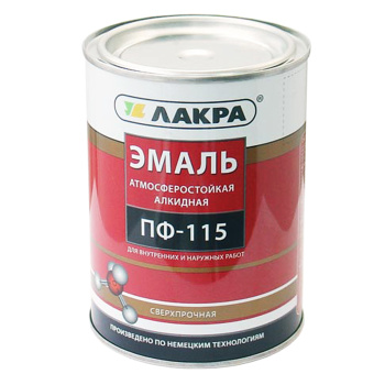 Эмаль ПФ-115 синяя 1 кг Лакра *1/10/590