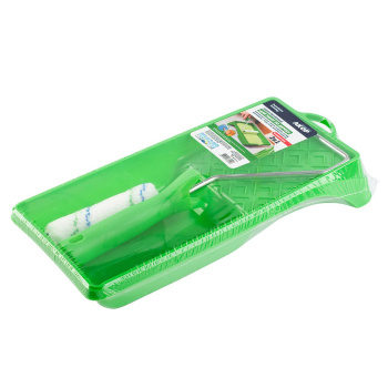 Набор малярный Акор, для работ по дереву, кюветка, мини-валик Набор малярный Акор, для работ по дереву, кюветка, мини-валик