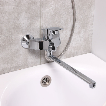 Смеситель универсальный Potato P2235, длинный излив, однорычажный