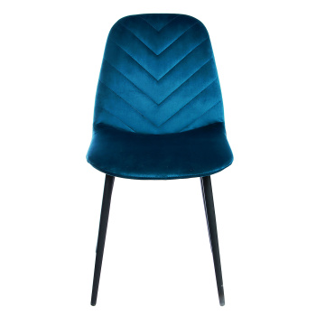 Стул FORPOST Малибу, 44х84х38 см, велюр конфетти изумруд, зеленый