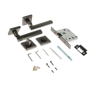 яяяКомплект для двери ГРАФИТ FZ SET 39L 170 BK GF Фабрика Замков *1/10