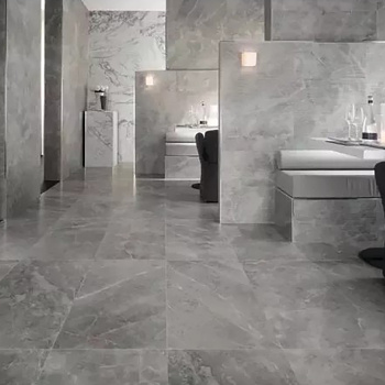 Керамогранит 1.44 м² Zerde Tile Pulpis, 598х598х9.5 мм, матовый, серый