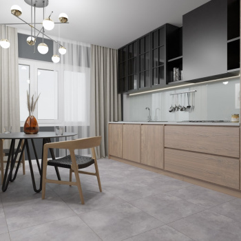 Керамогранит 1.44 м² Primavera Нордент TP66M03, 600x600x9 мм, серый Керамогранит 1.44 м² Primavera Нордент TP66M03, 600x600x9 мм, серый