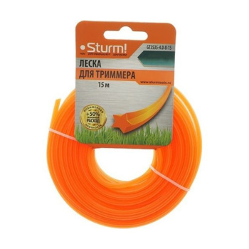 Леска 4,0мм звезда 15м оранжевый (GТ3535-4.0-8-15) STURM *1/25/100 Леска 4,0мм звезда 15м оранжевый (GТ3535-4.0-8-15) STURM *1/25/100