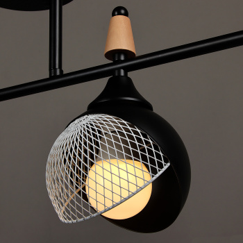 Люстра N6418/4 BK+WOOD 4*40W E27 220V (l-780; w-120; h-270) VERNER LIGHTING *1 Люстра N6418/4 BK+WOOD 4*40W E27 220V (l-780; w-120; h-270) VERNER LIGHTING *1