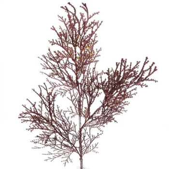 Ветка декоративная "Симфония леса" 80 см, Шоколад
