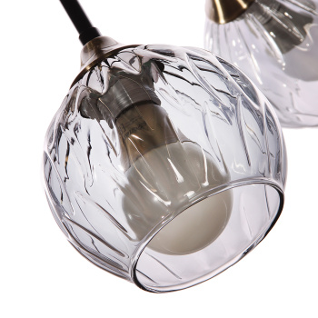 Люстра Verner Lighting A3942/5, 40 Вт, Е27, 5 ламп, античная бронза/черный