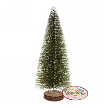 Елка декоративная Серпантин «Сказочное сияние», 20 см, травяной