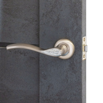 Дверное полотно остекленное 2000х600х38 мм Двери Гуд Х24, бетон/графит