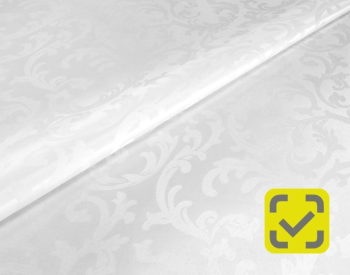 Скатерть тканевая с TPU покрытием JACQUARD белая, 140*180см, мод. YM-T16C *1