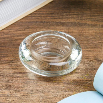 Подсвечник стекло на 1 свечу "Круг" прозрачный 2,5х6,5х6,5 см 4129230