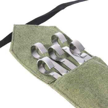 Набор прямых шампуров 61.5х1 см Амет, 10 шт., в чехле