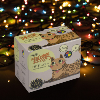 Гирлянда «Нить» Luazon Lighting, 3.5 м, 8 режимов, мульти, 50 LED, IP20, 220 В