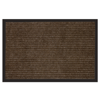 Коврик влаговпитывающий 40*60 см ребристый коричневый "KOVROFF" (арт.20103) *1/15 (ОП04)