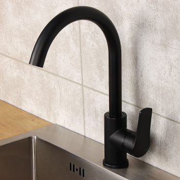 Смеситель для кухни Meal Milardo M01BLJ0M05 высокий излив, черный *1/10