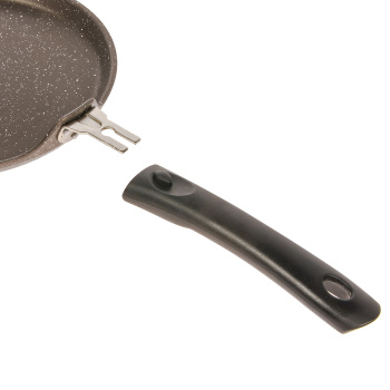 Сковорода алюм. а/приг.литая Kukmara "Мраморная" кофейн.Блинная d22см Съем.р. сбмк220-1а *1/8