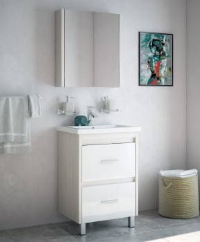 Тумба /Corozo/ "Ровена 60 Z2" лайн (выписывать раковину COMO 60/GRAND 60/STRIM 60 (Cersanit)   *1/4