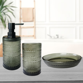 Мыльница Delphinium стекло коллекция "Рокси" 106151  *1/96