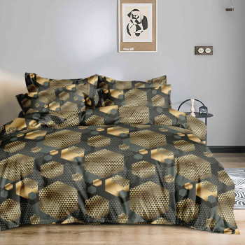 Постельное белье 2сп бамбук Орхидея DA-151, наволочки 70*70см - 2шт *1/4