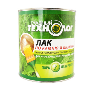 Лак акриловый для наружных и внутренних работ по камню и кирпичу глянцевый 3 л Главный технолог *1/6 Лак акриловый для наружных и внутренних работ по камню и кирпичу глянцевый 3 л Главный технолог *1/6