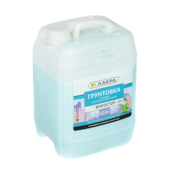 Грунтовка акриловая для внутренних и наружных работ ВЛАГОСТОП 3,5 л Лакра * 1/4/144
