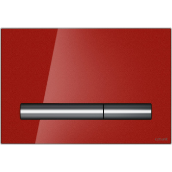 Кнопка смыва Cersanit PILOT, стекло, красный