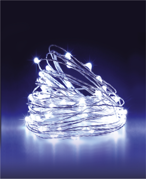 Гирлянда Нить 2 м 20LED белый медь нить IP44 CR2032х2 (в компл) 146  *1/50