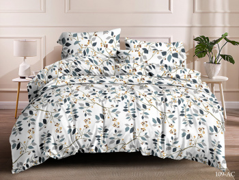 Постельное белье 1,5сп бамбук Орхидея 109-AC, наволочки 70*70см - 2шт *1