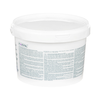 Краска латексная для стен и потолков 3 кг Лакра влагостойкая Белоснежная интерьерная  *1/144