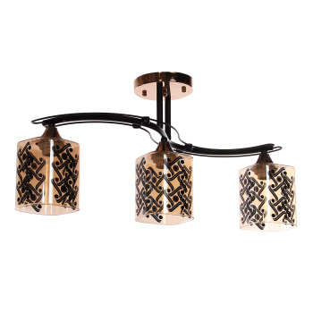 Люстра Verner Lighting A3944/3, 40 Вт, Е27, 3 лампы, черный/золото