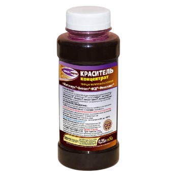 Краситель-концентрат для пропиточных составов 0,25 л WOODMASTER *1/12/1680