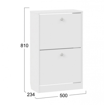 Обувница 500*234*810 ТЕТРА Тип2 исп.2 БЕЛЫЙ ТриЯ *1